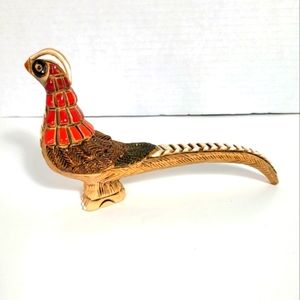 Vtg Artesania Rinconada Animal Sculpture Series Pheasant Bird Statuette Uruguay